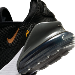 NIKE Air Max 270 Sneaker Kinder 045 - black/metallic copper-laser orange 27.5