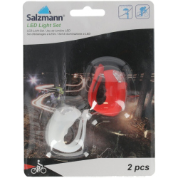 Salzmann LED Silikon Fahrradlichter 1002 - white