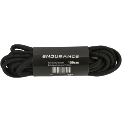 ENDURANCE Oval Schnürsenkel (130 cm) 1001 - black