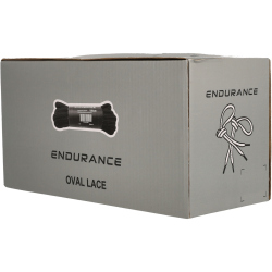 ENDURANCE Oval Schnürsenkel (130 cm) 1001 - black