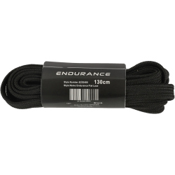 ENDURANCE Flat Schnürsenkel (130 cm) 1001 - black