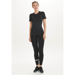 ENDURANCE Power kurzarm Laufshirt Damen 1001 - black 40