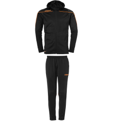 uhlsport Stream 22 Trainingsanzug mit Kapuze schwarz/fluo...