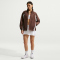 NIKE Sportswear Woven Trainingsjacke Damen 216 - lt chocolate/photon dust XS