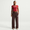 NIKE Sportswear Phoenix Fleece High-Waist Jogginghose Damen 216 - lt chocolate XS