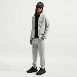 NIKE Sportswear City Utility Kapuzenjacke Kinder 077 - lt smoke grey/lt liquid lime XS (122-128 cm)