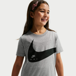 NIKE Sportswear T-Shirt Kinder 063 - dk grey heather S (128-137 cm)