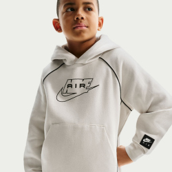 NIKE Air Hoodie Kinder 072 - light bone/black/black M...