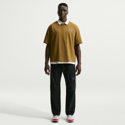 NIKE Life Loose Knit T-Shirt Herren 368 - olive flak XS