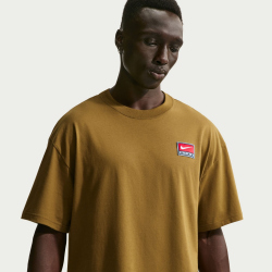 NIKE Life Loose Knit T-Shirt Herren 368 - olive flak XS