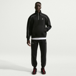NIKE Sportswear Air 1/4-Zip Fleece Sweatshirt Herren 010 - black/white 3XL