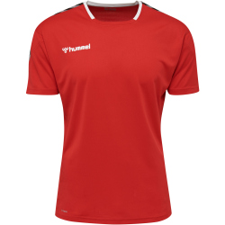 hummel Authentic Polyester kurzarm Trikot Herren true red L