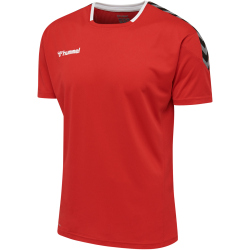 hummel Authentic Polyester kurzarm Trikot Herren true red...