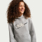 NIKE Sportswear Club Fleece Hoodie Kinder 063 - dk grey heather/black/sail XS (122-128 cm)