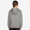 NIKE Sportswear Club Fleece Hoodie Kinder 063 - dk grey heather/black/sail XS (122-128 cm)