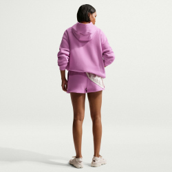 NIKE Sportswear Phoenix Fleece Mid-Waist Shorts Damen 503 - lt magenta/sail S