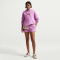 NIKE Sportswear Phoenix Fleece Mid-Waist Shorts Damen 503 - lt magenta/sail S