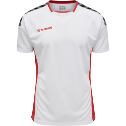 hummel Authentic Polyester kurzarm Trikot Herren white/true red XXL