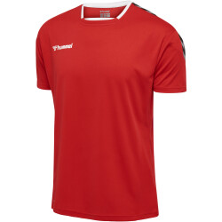 hummel Authentic Polyester kurzarm Trikot Kinder true red...