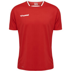 hummel Authentic Polyester kurzarm Trikot Kinder true red...