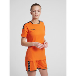 hummel Authentic Polyester kurzarm Trikot Damen tangerine XXL