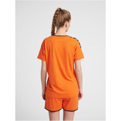 hummel Authentic Polyester kurzarm Trikot Damen tangerine XXL