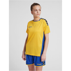 hummel Authentic Polyester kurzarm Trikot Damen sports yellow/true blue XXL