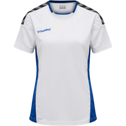 hummel Authentic Polyester kurzarm Trikot Damen white/true blue XXL