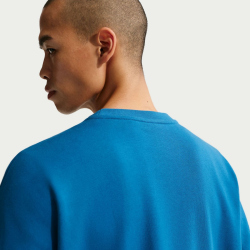NIKE Sportswear Club French Terry Oversize Sweatshirt Herren 476 - court blue/white S