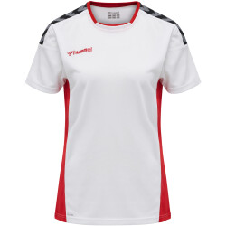 hummel Authentic Polyester kurzarm Trikot Damen white/true red S