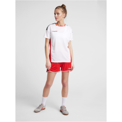 hummel Authentic Polyester kurzarm Trikot Damen white/true red XL