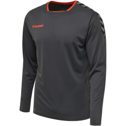 hummel Authentic Polyester langarm Trikot Herren asphalt S