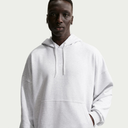 NIKE Sportswear Club French Terry Oversize Hoodie Herren 051 - birch heather/white/white XS