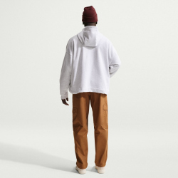 NIKE Sportswear Club French Terry Oversize Hoodie Herren 051 - birch heather/white/white XS