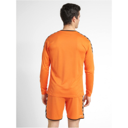 hummel Authentic Polyester langarm Trikot Herren tangerine S