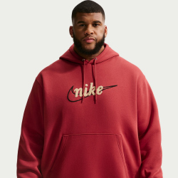 NIKE Sportswear Club Fleece Hoodie Herren 613 - team crimson/team crimson/lt khaki S