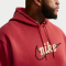 NIKE Sportswear Club Fleece Hoodie Herren 613 - team crimson/team crimson/lt khaki S
