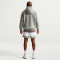 NIKE Sportswear Club Fleece Hoodie Herren 063 - dk grey heather/lt smoke grey/white S