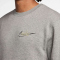 NIKE Sportswear Club Fleece Sweatshirt Herren 063 - dk grey heather/white XS