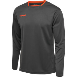 hummel Authentic Polyester langarm Trikot Kinder asphalt 116