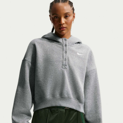 NIKE Sportswear Phoenix Fleece Oversize Cropped Henley...