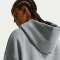 NIKE Sportswear Phoenix Fleece Oversize Cropped Henley Hoodie Damen 063 - dk grey heather/base grey/sail S