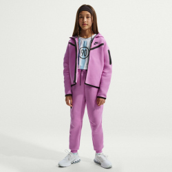 NIKE Sportswear Tech Fleece Kapuzenjacke Mädchen 503 - lt magenta/black/black M (137-146 cm)