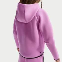 NIKE Sportswear Tech Fleece Kapuzenjacke Mädchen 503 - lt magenta/black/black L (146-156 cm)