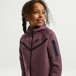 NIKE Sportswear Tech Fleece Kapuzenjacke Mädchen 502 - tattoo/black/black M (137-146 cm)