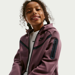 NIKE Sportswear Tech Fleece Kapuzenjacke Mädchen 502 - tattoo/black/black M (137-146 cm)