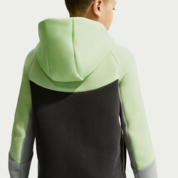 NIKE Sportswear Tech Fleece Kapuzenjacke Jungen 361 - lt liquid lime/anthracite/black S (128-137 cm)