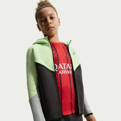 NIKE Sportswear Tech Fleece Kapuzenjacke Jungen 361 - lt liquid lime/anthracite/black S (128-137 cm)
