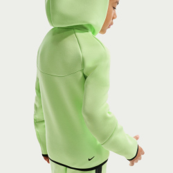 NIKE Sportswear Tech Fleece Kapuzenjacke Jungen 360 - lt liquid lime/black/black M (137-147 cm)