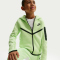 NIKE Sportswear Tech Fleece Kapuzenjacke Jungen 360 - lt liquid lime/black/black M (137-147 cm)